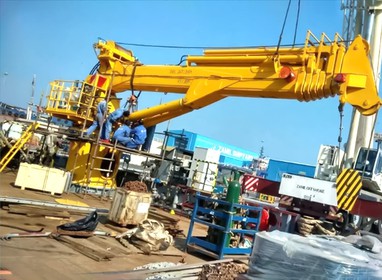 marine telescopic deck crane marine telescopic deck crane